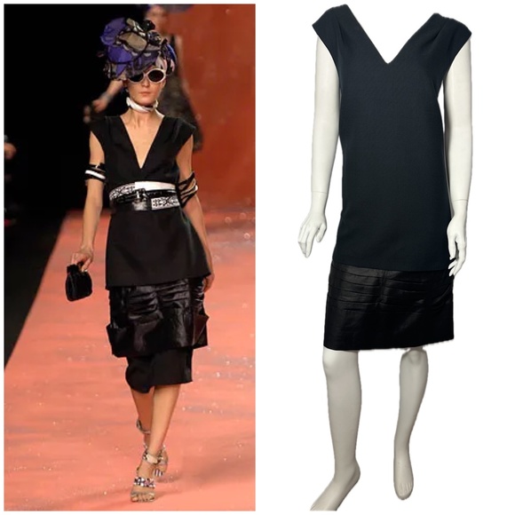 1940s Japonisme CHRISTIAN LACROIX Runway SS2008 Techno Kimono Tier Dress 38 6-8 - Picture 1 of 12
